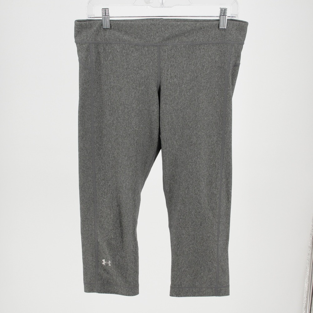 Under Armour Women's Gray‎ HeatGear Compression Capri Leggings Size Large
